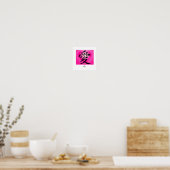 Poster Art Imprimer Symbole Chinois Pour L'Amour Sur Coeu (Cuisine)