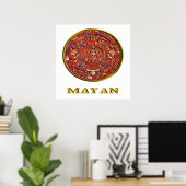 Poster art indien maya (Bureau à domicile)