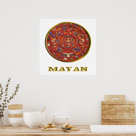 Poster art indien maya (Cuisine)