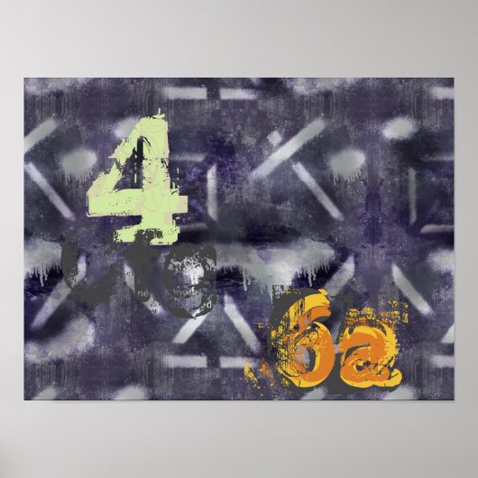 Poster Art industriel abstrait (Devant)