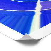 Poster Art infini bleu (Coin)
