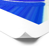 Poster Art infini bleu (Coin)