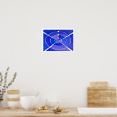 Poster Art infini bleu (Cuisine)