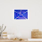 Poster Art infini bleu (Cuisine)