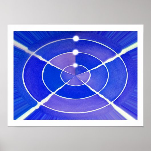 Poster Art infini bleu (Devant)