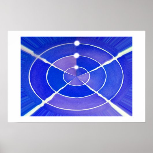 Poster Art infini bleu (Devant)