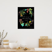 Poster Art inspirant chrétien - Jérémie 30:17 (Cuisine)