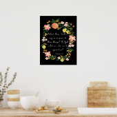 Poster Art inspirant chrétien - Romains 8:31 (Cuisine)