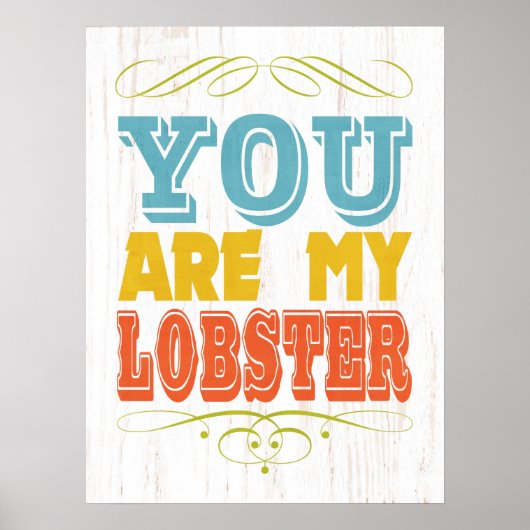 Poster Art Inspirationnel - Homard (Devant)