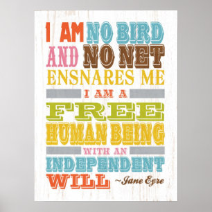 Poster Art Inspirationnel - Jane Eyre