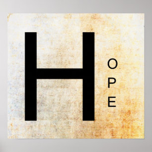 Poster Art inspiré de mot