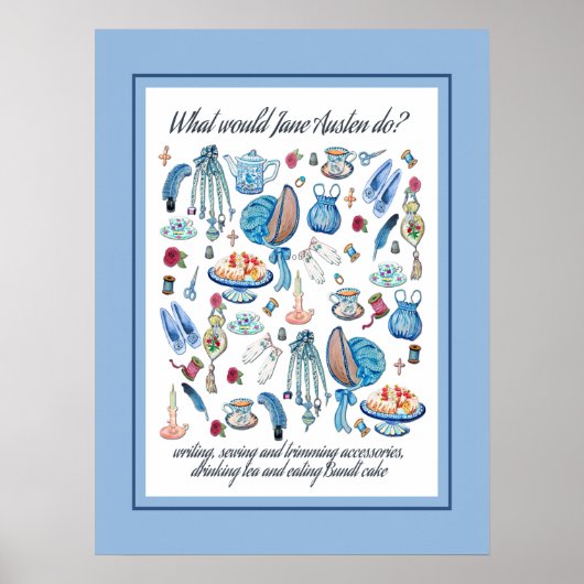 Poster Art Jane Austen (Devant)