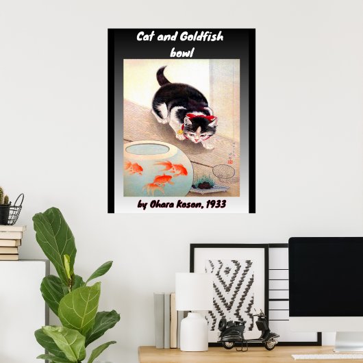 Poster Art japonais (Bureau à domicile)