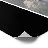 Poster Art japonais ancien, fantôme avec tête dans sa bou (Coin)