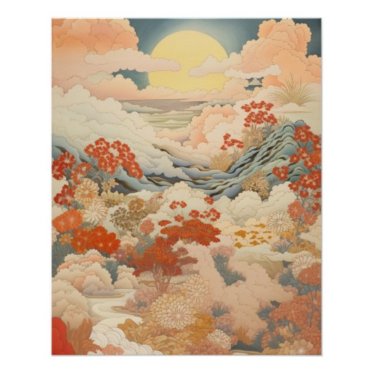Poster art japonais vintage (Devant)