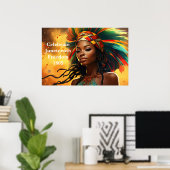 Poster Art Junetten (Bureau à domicile)