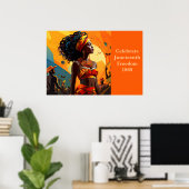 Poster Art Junetten (Bureau à domicile)