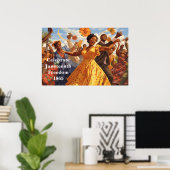 Poster Art Junetten (Bureau à domicile)