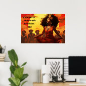 Poster Art Junetten (Bureau à domicile)