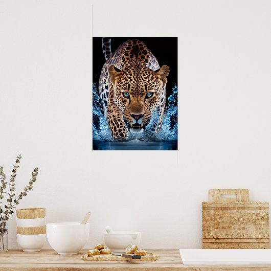 Poster Art Leopard (Cuisine)