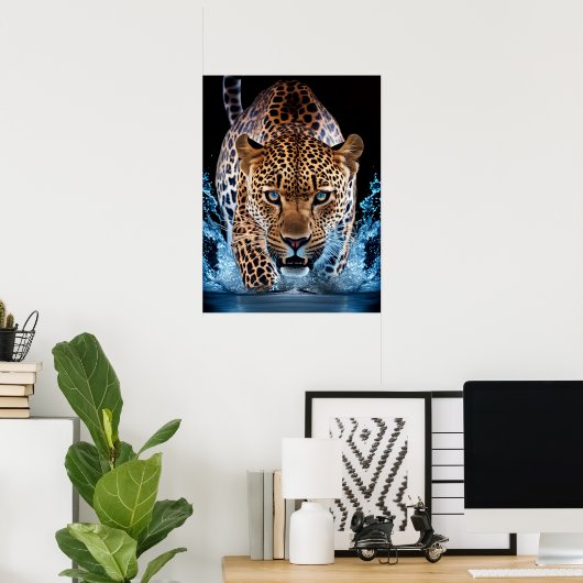 Poster Art Leopard (Bureau à domicile)