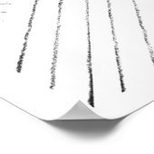 Poster Art linéaire minimal (Coin)