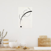 Poster Art linéaire minimaliste (Cuisine)