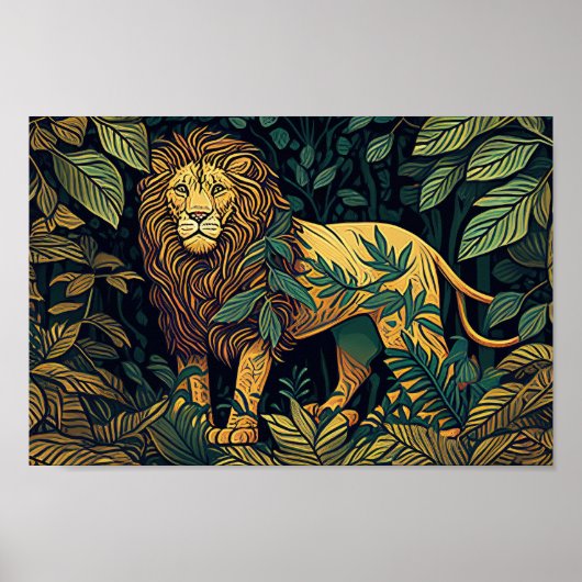 Poster Art Lion (Devant)