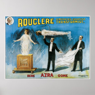 Poster Art magique vintage d'affiche