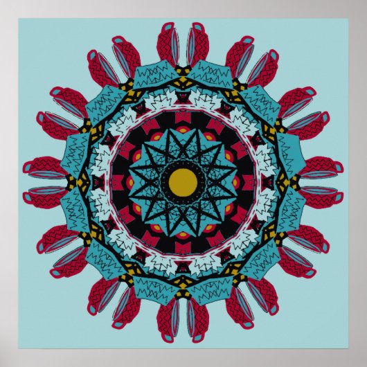 Poster Art Mandala (Devant)
