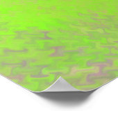 Poster Art marbré vert citron moderne (Coin)