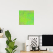 Poster Art marbré vert citron moderne (Bureau à domicile)
