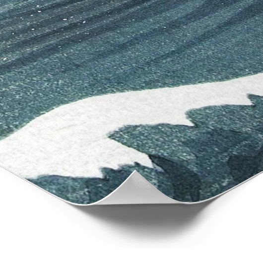 Poster Art marin gris bleu (Coin)