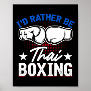 Poster Art martial Muay Thai Kickboxing Comt Sports thaïl