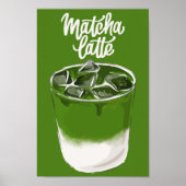 Poster Art Matcha Latte Mur Art esthétique, Matcha Lover (Devant)