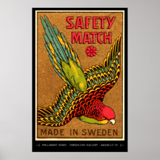 Poster Art Matchbox du milieu du siècle