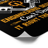 Poster Art mécanique | Je Suis Mécanicien (Coin)