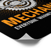 Poster Art mécanique | Je Suis Mécanique Psychotique (Coin)