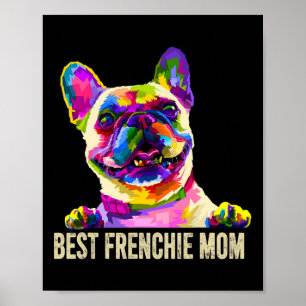 Poster Art Meilleure Maman Frenchie Bouledogue Français M