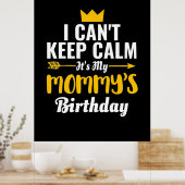 Poster Art Mère | C'Est Mon Anniversaire De Maman (Cuisine)