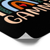 Poster Art Mère | Gamma Rainbow Grandma mignonne annivers (Coin)