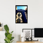 Poster Art métallique (Bureau à domicile)