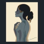 Poster Art minimaliste Élégant - Mur Boho Moderne<br><div class="desc">Illustration minimaliste gracieuse d'une femme en profil,  mêlant des tons doux et des lignes modernes audacieuses. Cette oeuvre d'inspiration boho ajoute sophistication et calme à tout espace de vie,  bureau ou coin créatif. Parfait pour ceux qui aiment le design chic,  contemporain et intemporel.</div>