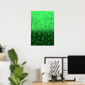 Poster Art minimaliste émeraude riche (Bureau à domicile)