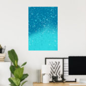 Poster Art minimaliste : Glace brisée (Bureau à domicile)