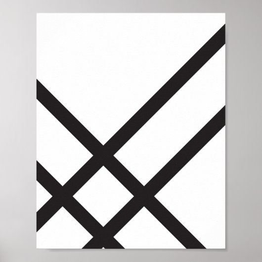 Poster Art minimaliste moderne Abstrait de ligne géométri (Devant)