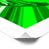 Poster Art mixte vert (Coin)