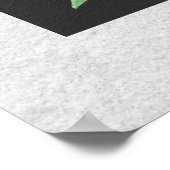 Poster Art moderne à fleurs blanches II (Coin)