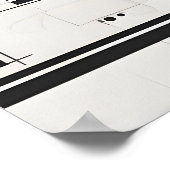 Poster Art moderne Abstrait (Coin)