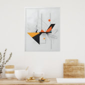 Poster Art moderne Abstrait (Cuisine)